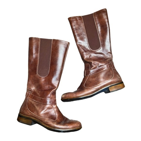 ▶️ Naot ◀️ Viento Leather Riding Boot - Picture 1 of 17
